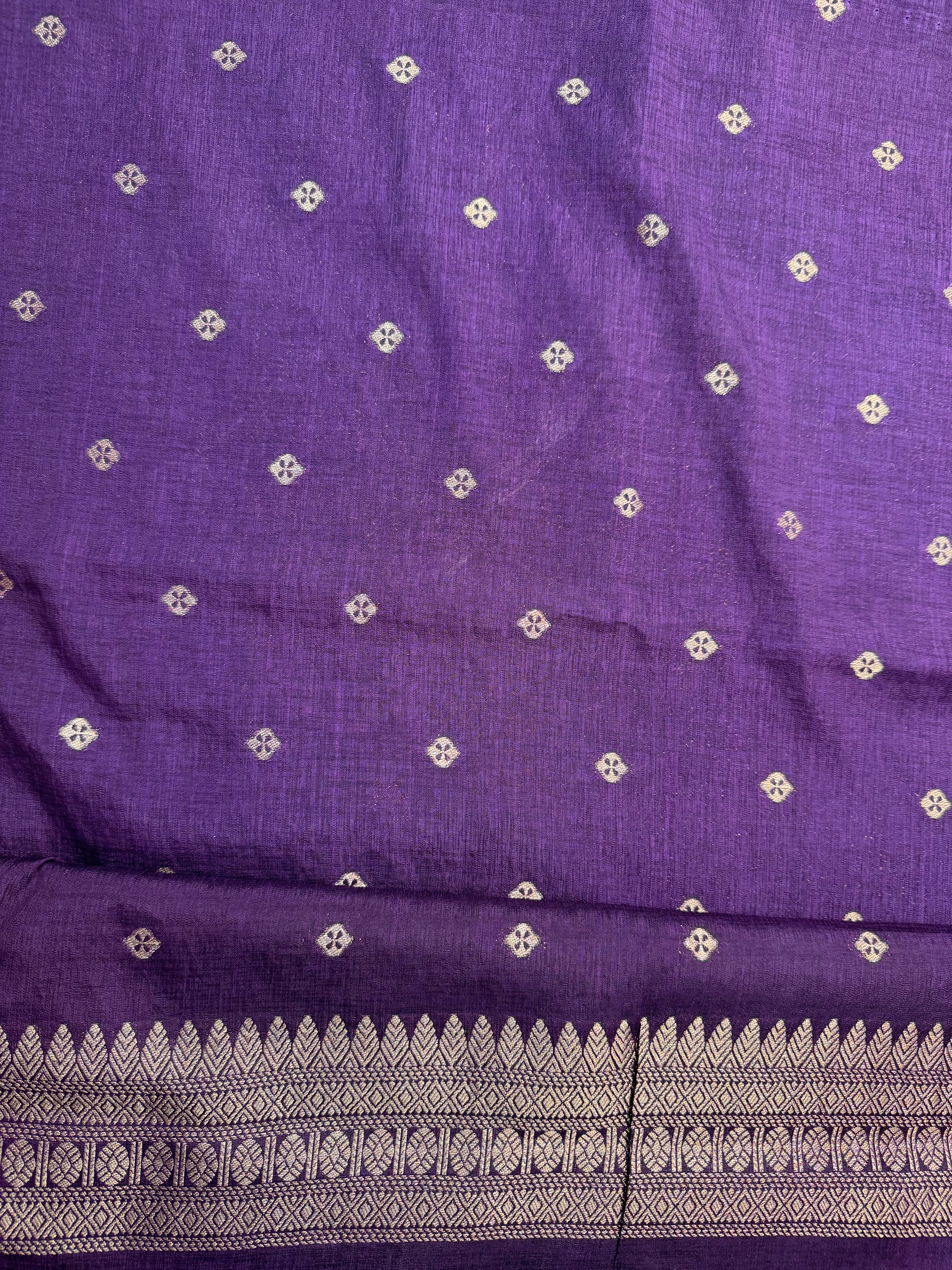 Sea Green Linen Dola Saree