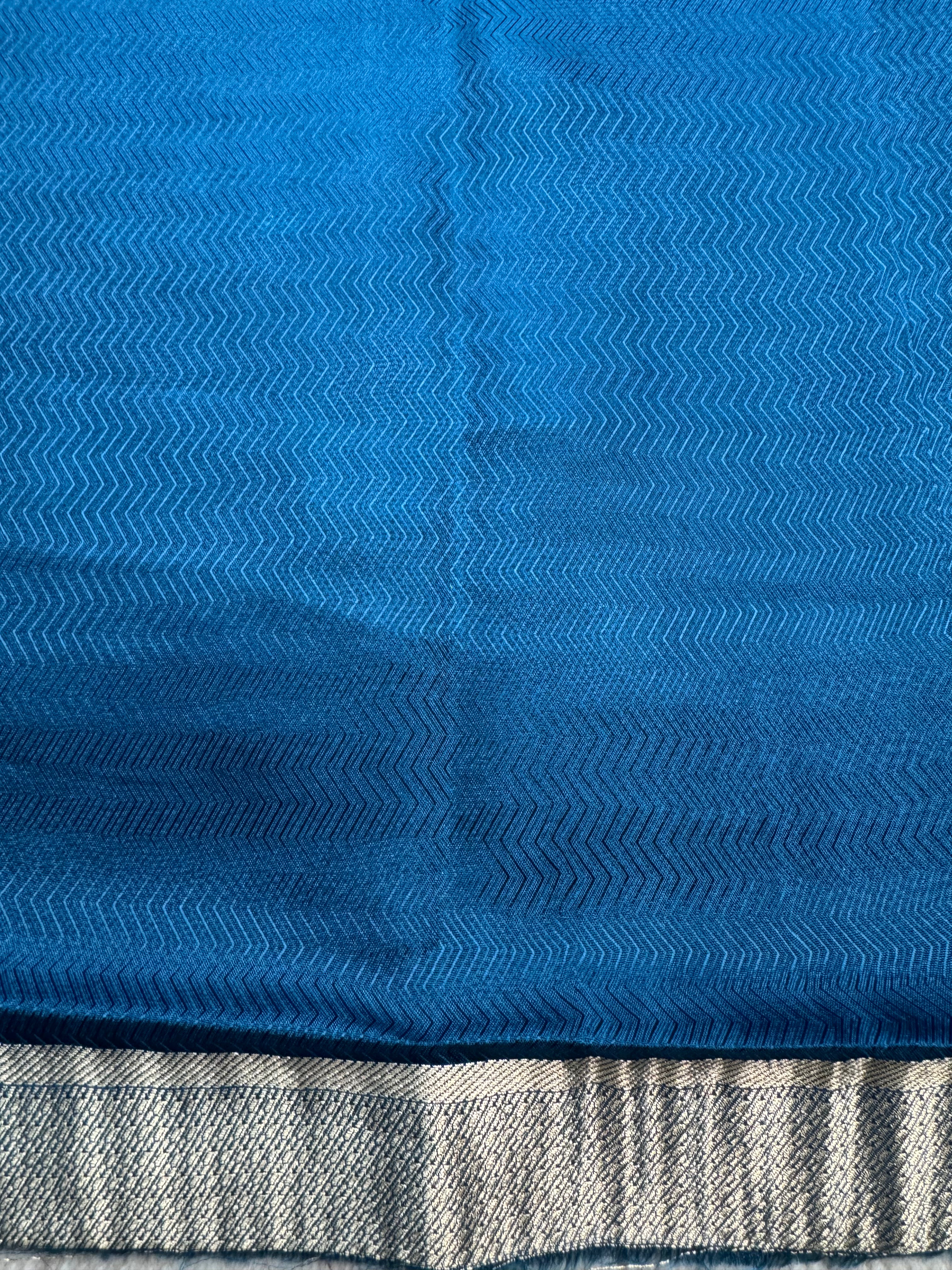Blue Tissue Viscose Saree