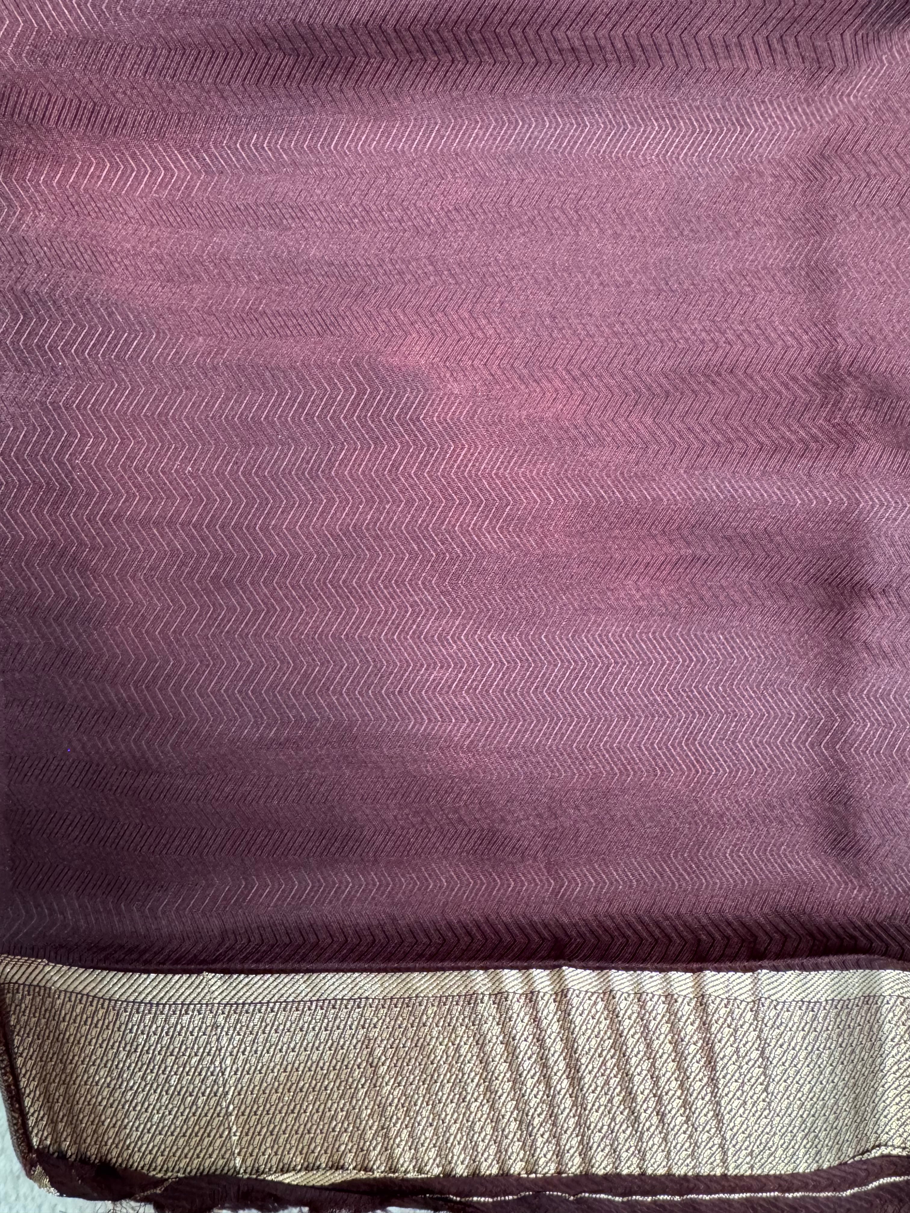 Brown Tissue Viscose Saree