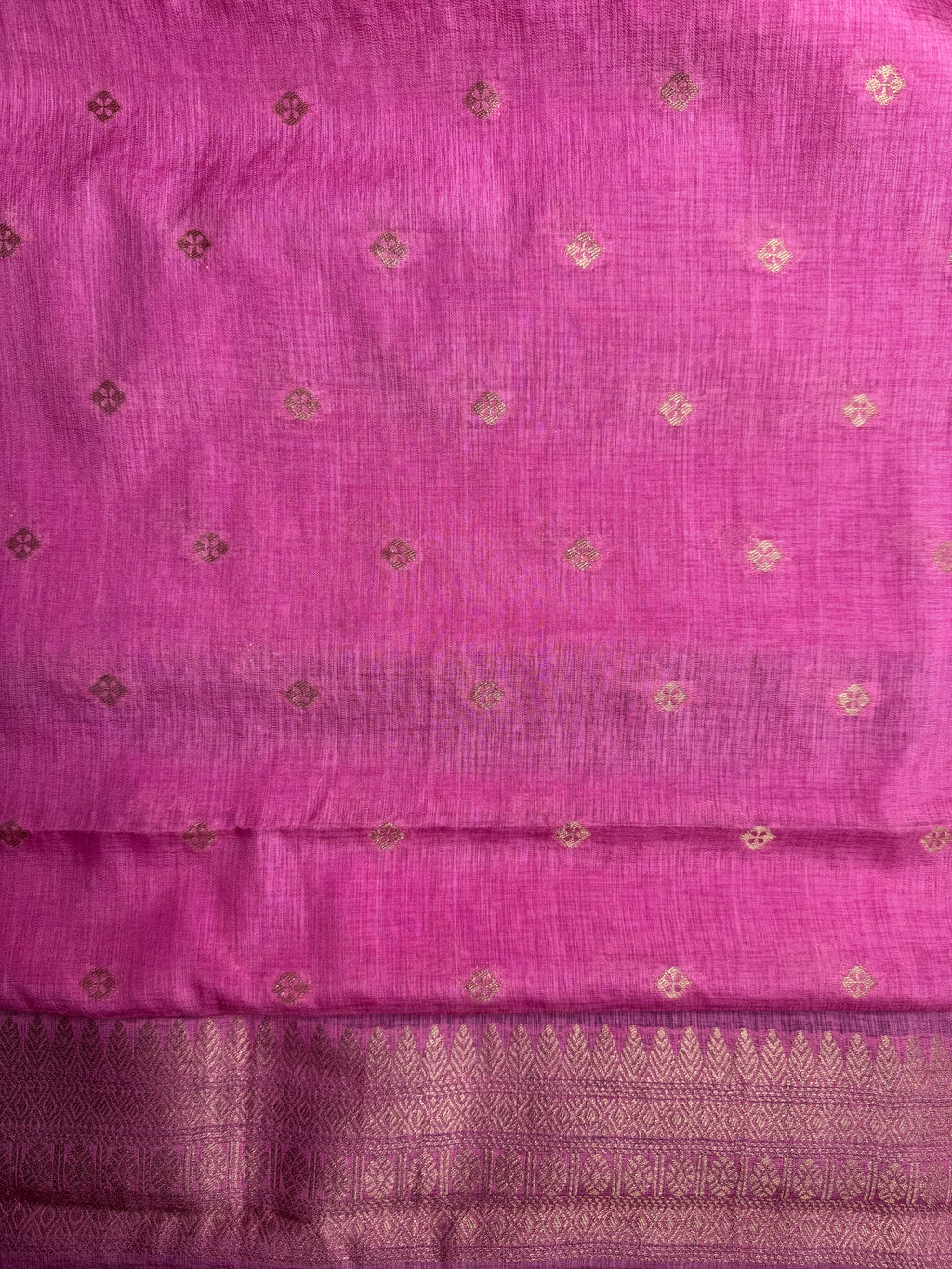 Bottle Green Linen Dola Saree