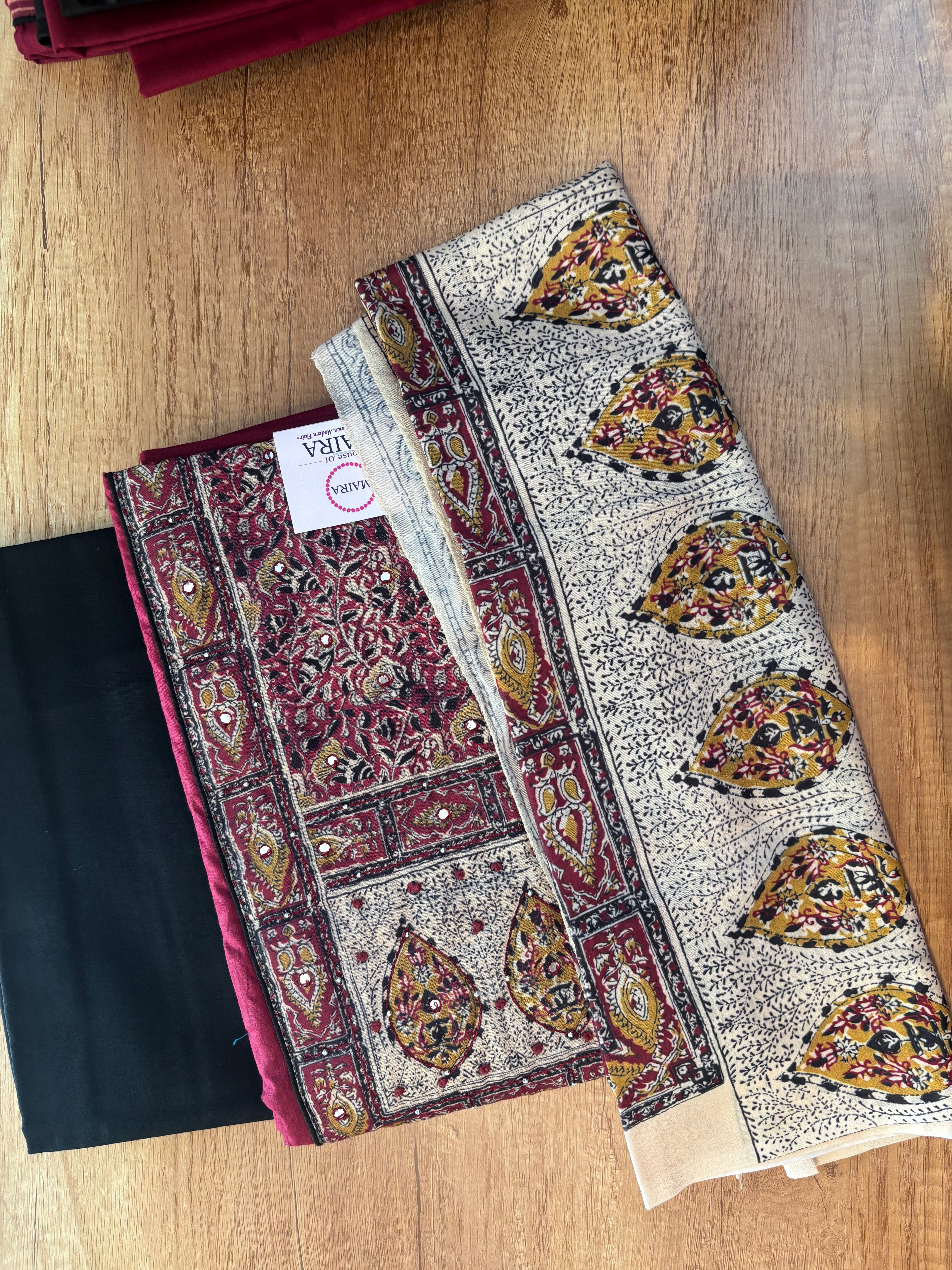 Cotton unstitched dress material