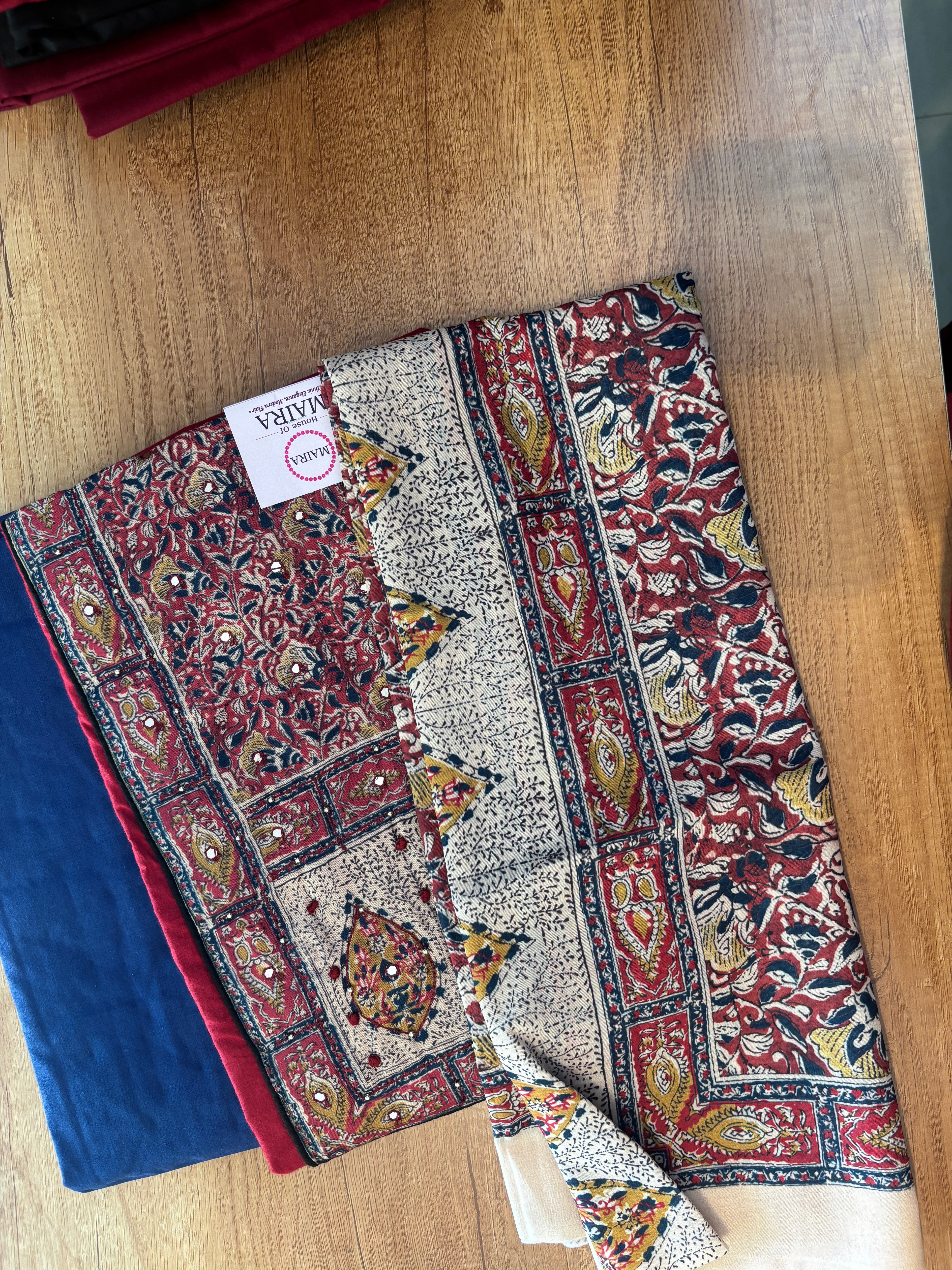 Cotton unstitched dress materials