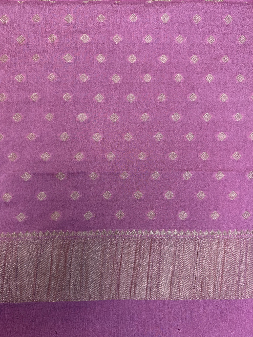 Pink Wrinkle Chiffon Leheriya Saree