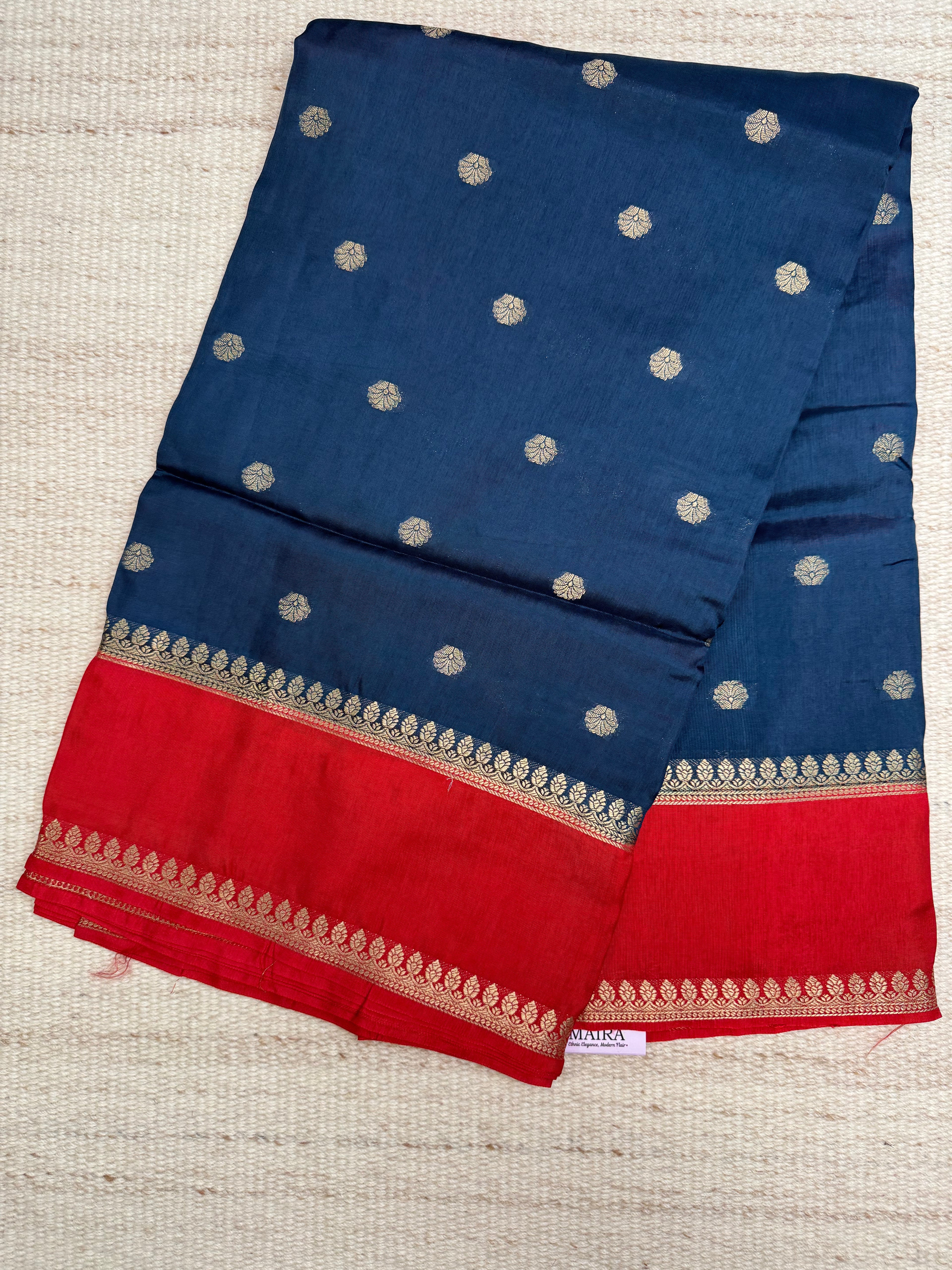 Dark Blue Russian Viscose Saree