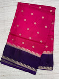 Rose Pink Russian Viscose Saree