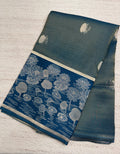 Blue Tissue Viscose Saree