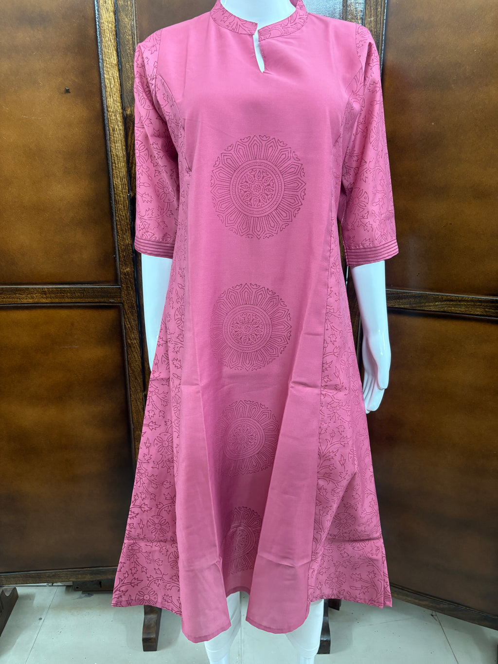 Pink Printed Kurti