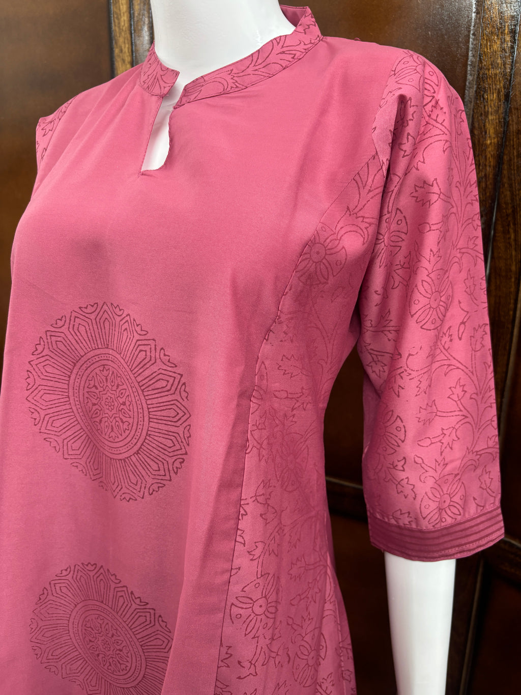 Pink Printed Kurti